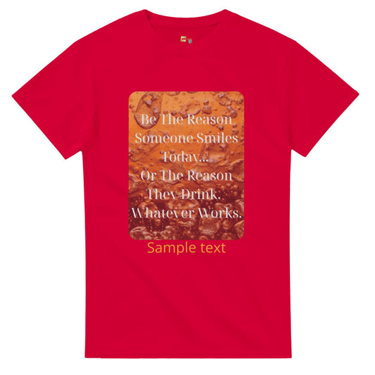 heavyweight crewneck t-shirt Specialty Designs lifestyle tees beer smile personalized