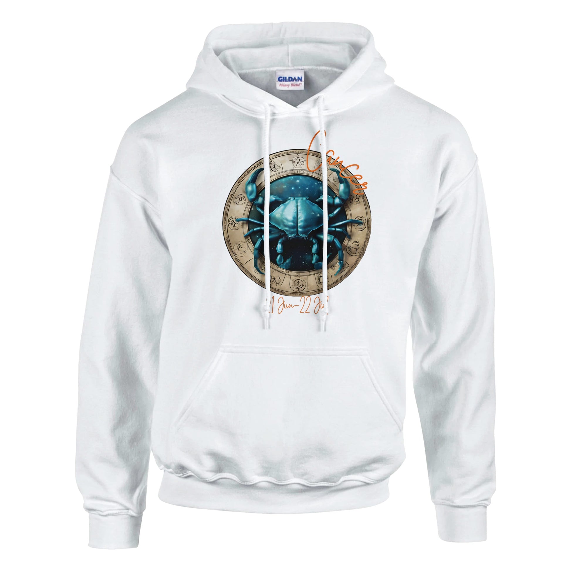 classic unisex pullover hoodie Astrology cancer crab personalized