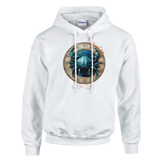 classic unisex pullover hoodie Astrology cancer crab personalized