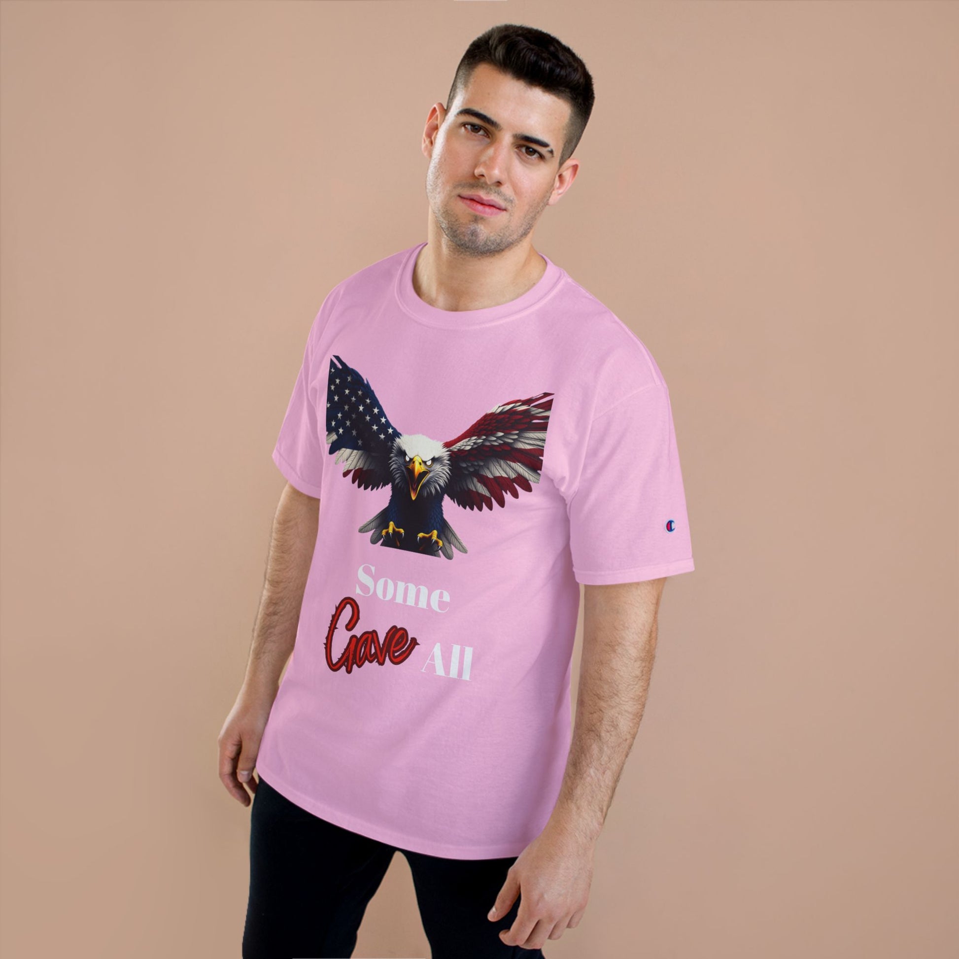 Some Gave All Patriotic Eagle on a Champion T-shirt