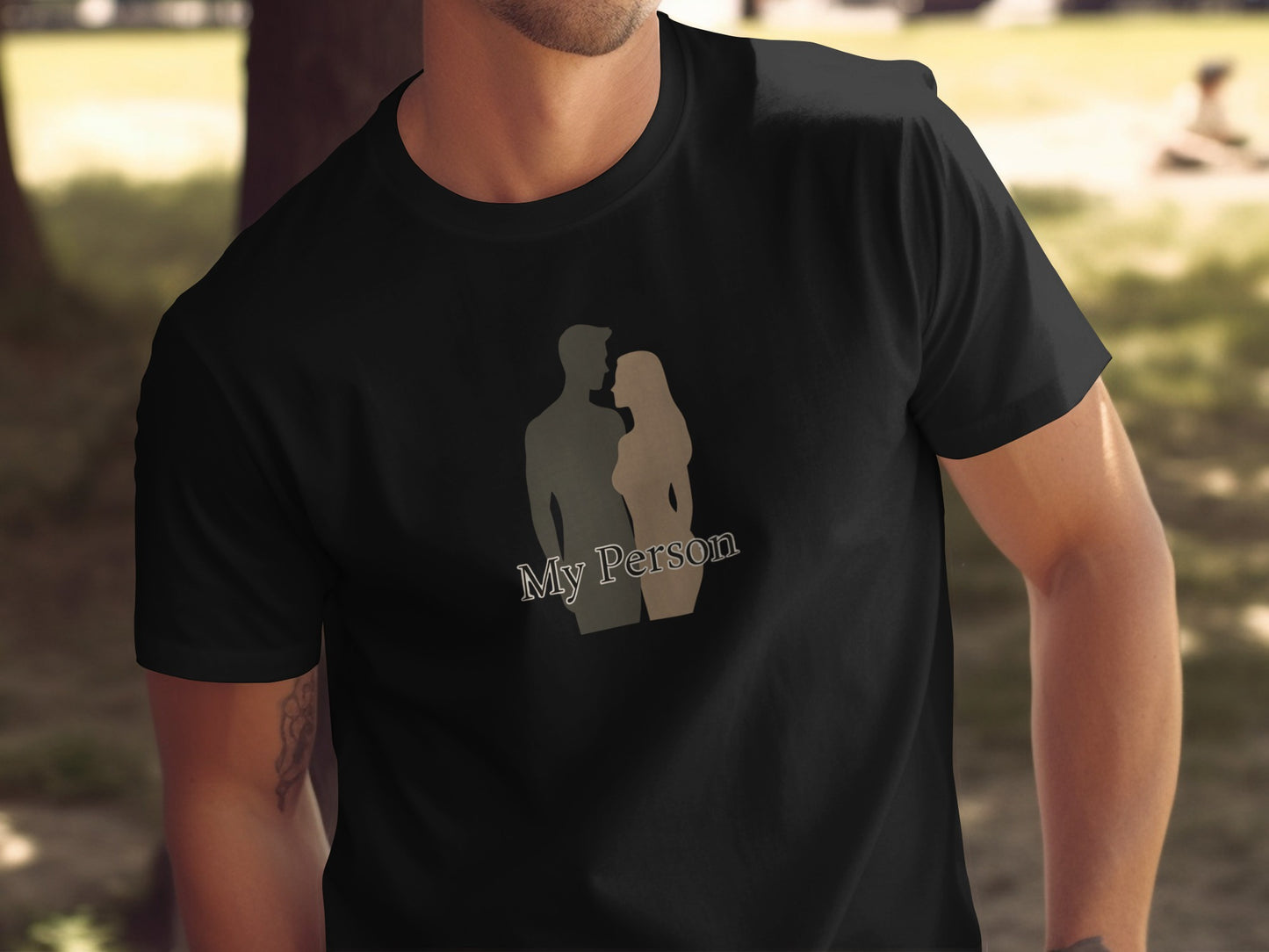 Romantic Couple Silhouette My Person T-Shirt