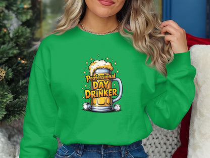 Professional Day Drinker Graphic Sweatshirt