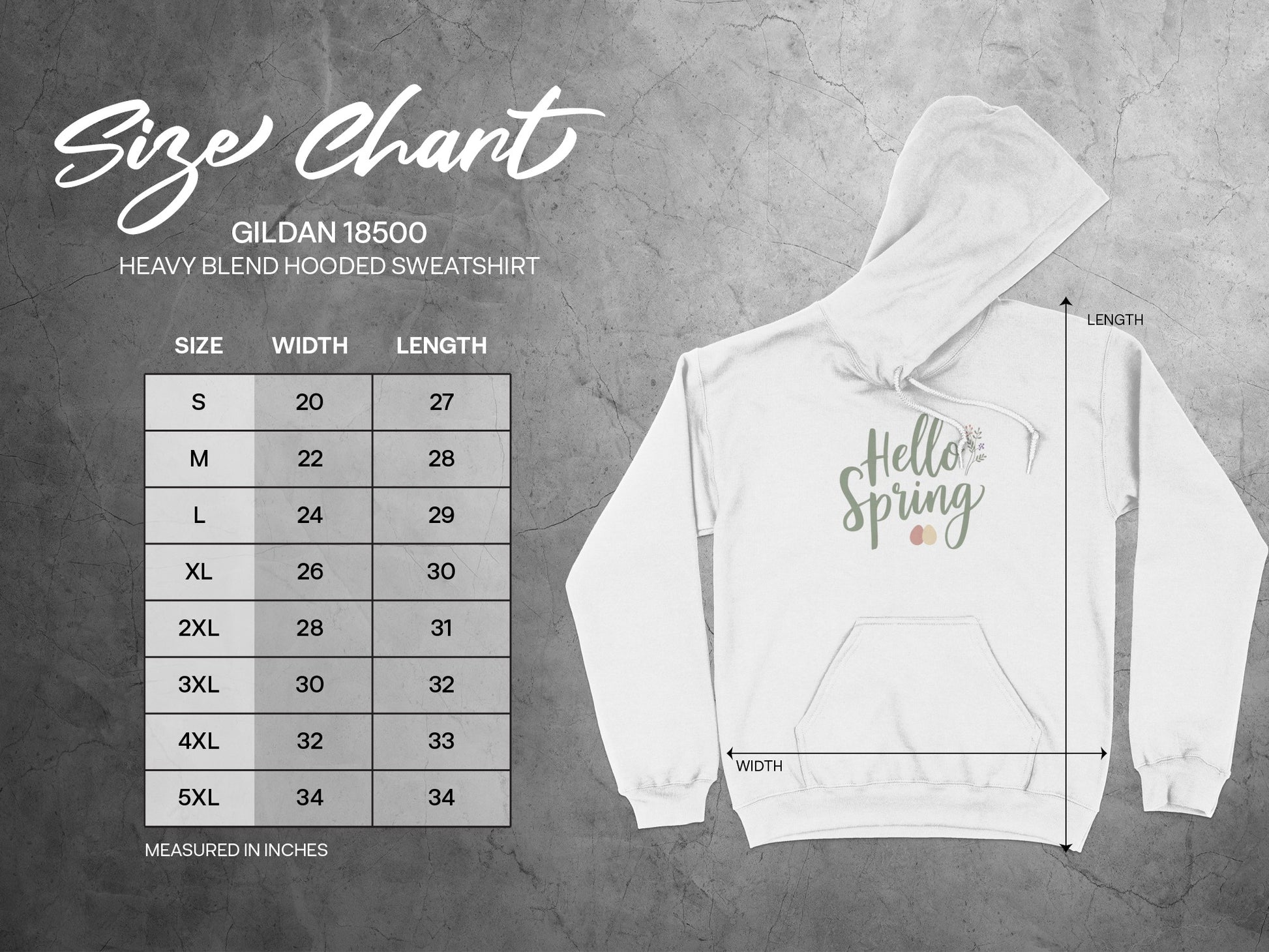 Hello Spring Heavy Blend Hooded Sweatshirt product