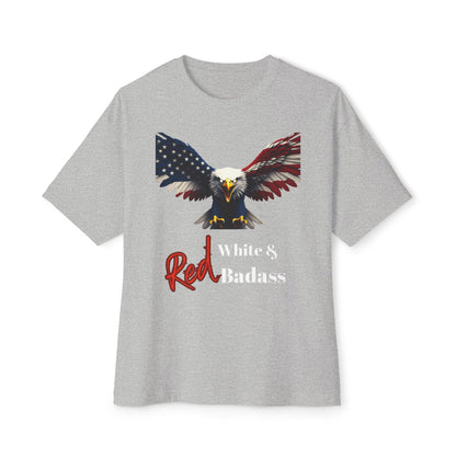 Red White & Badass Patriotic Eagle on a Premium Tee