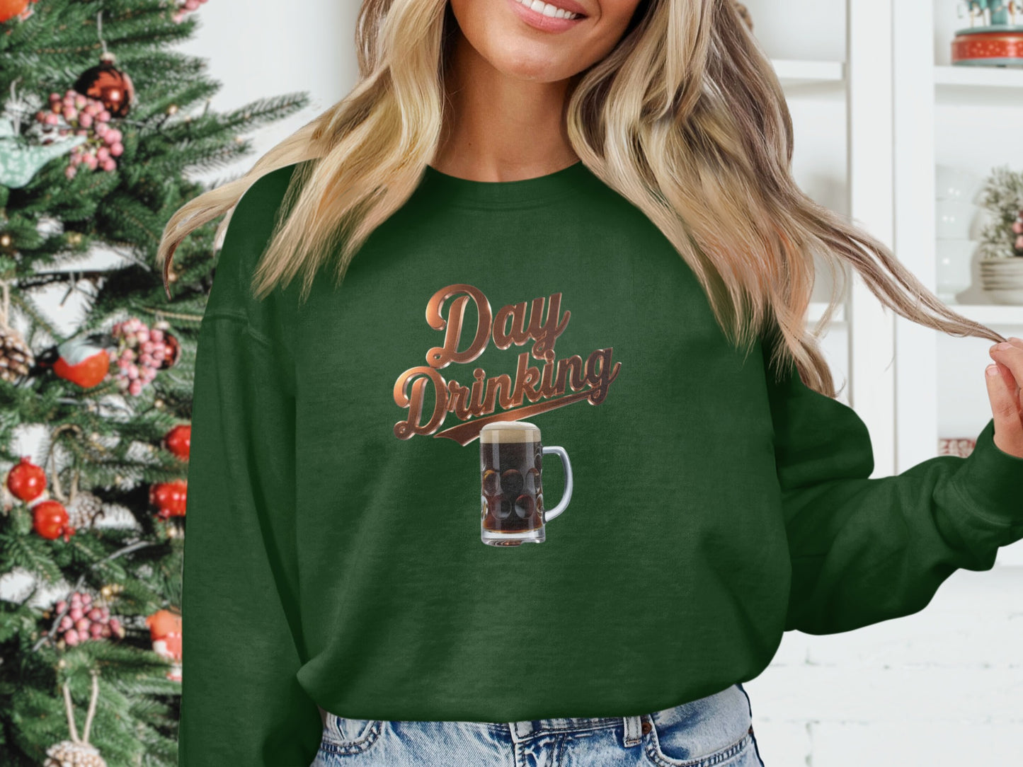 Day Drinking Beer Mug Graphic Green Longsleeve product type
Day Drinking
Beer Mug
Funny Drinking
Green Sweatshirt
Holiday Apparel
Christmas Gift
Festive Season
Long Sleeve Top
Graphic Design
Alcohol Theme
Party Shirt
Unisex Style
Comfortable Outfit
Casual Wear
Beer Lover Gift
Winter Fashion
Celebration Top
Beverage Shirt
Quirky Design
Everyday Wear