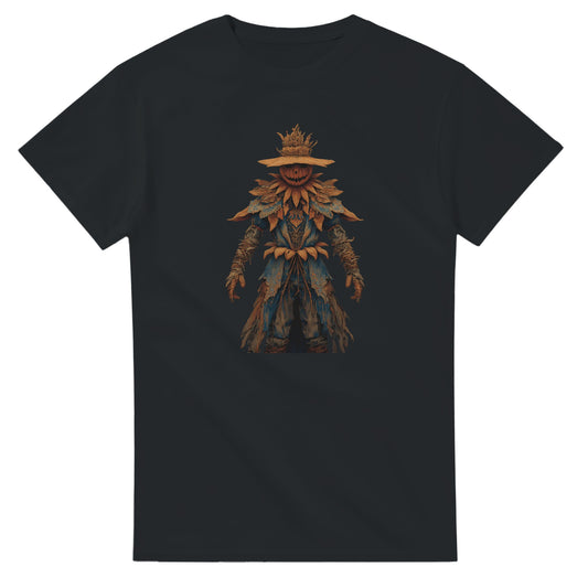 Haunted Harvest Scarecrow on a Heavyweight T-shirt