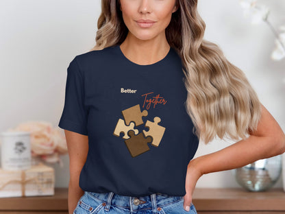 Better Together Puzzle Piece Graphic Shirt