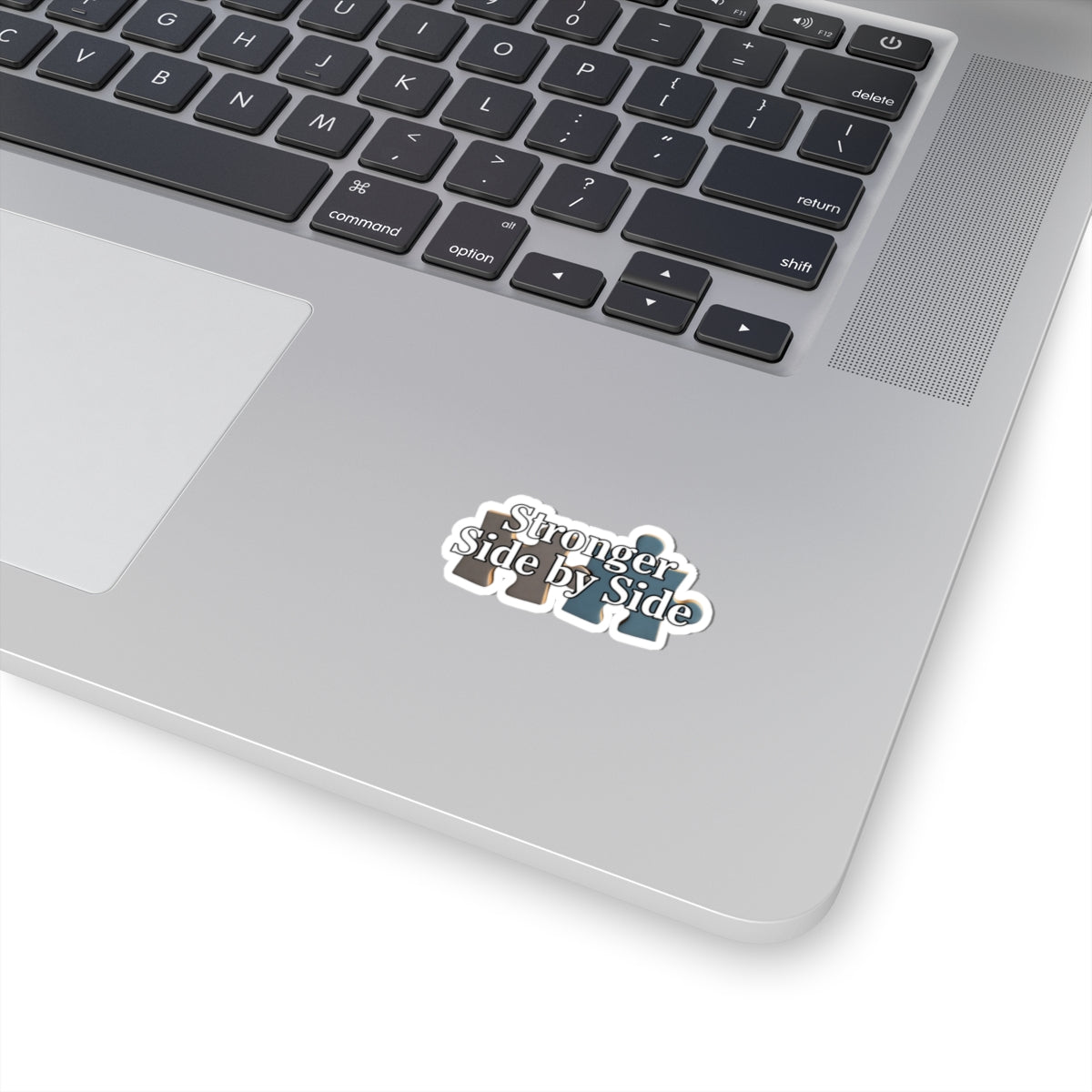 Stronger Side by Side Motivational Sticker for Laptops