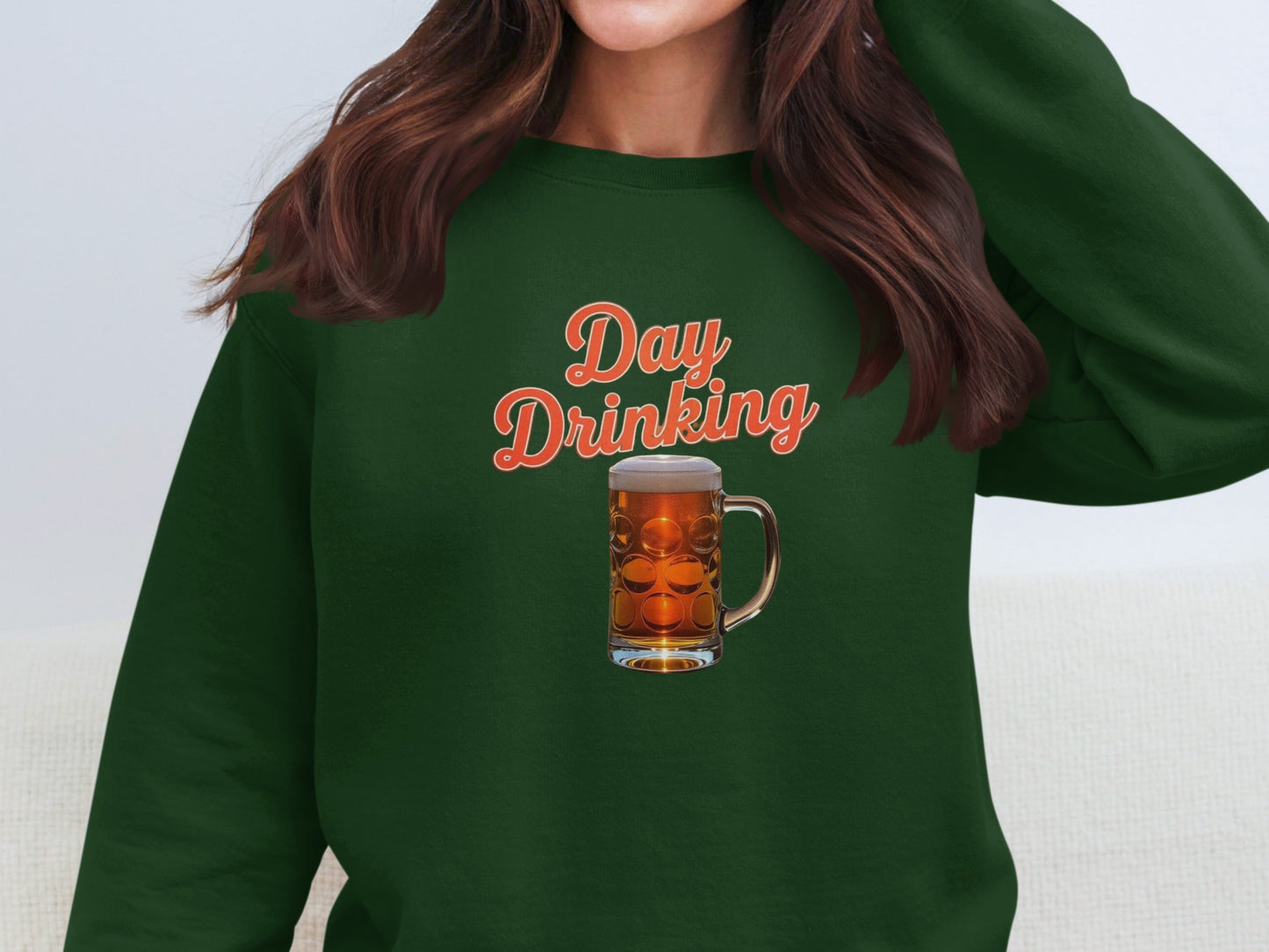 Day Drinking Beer Stein Green Sweatshirt product type