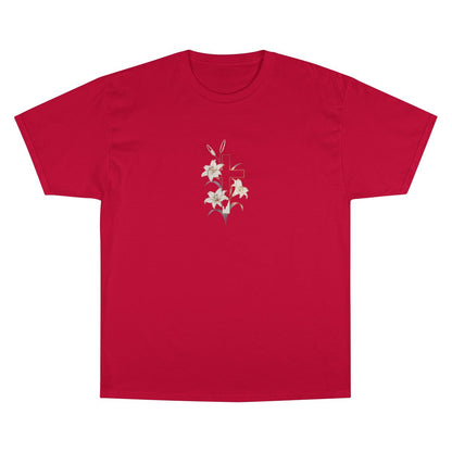 Red Cross Lily Floral Graphic Design product type