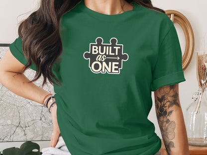Built as One Puzzle Piece Graphic T-Shirt