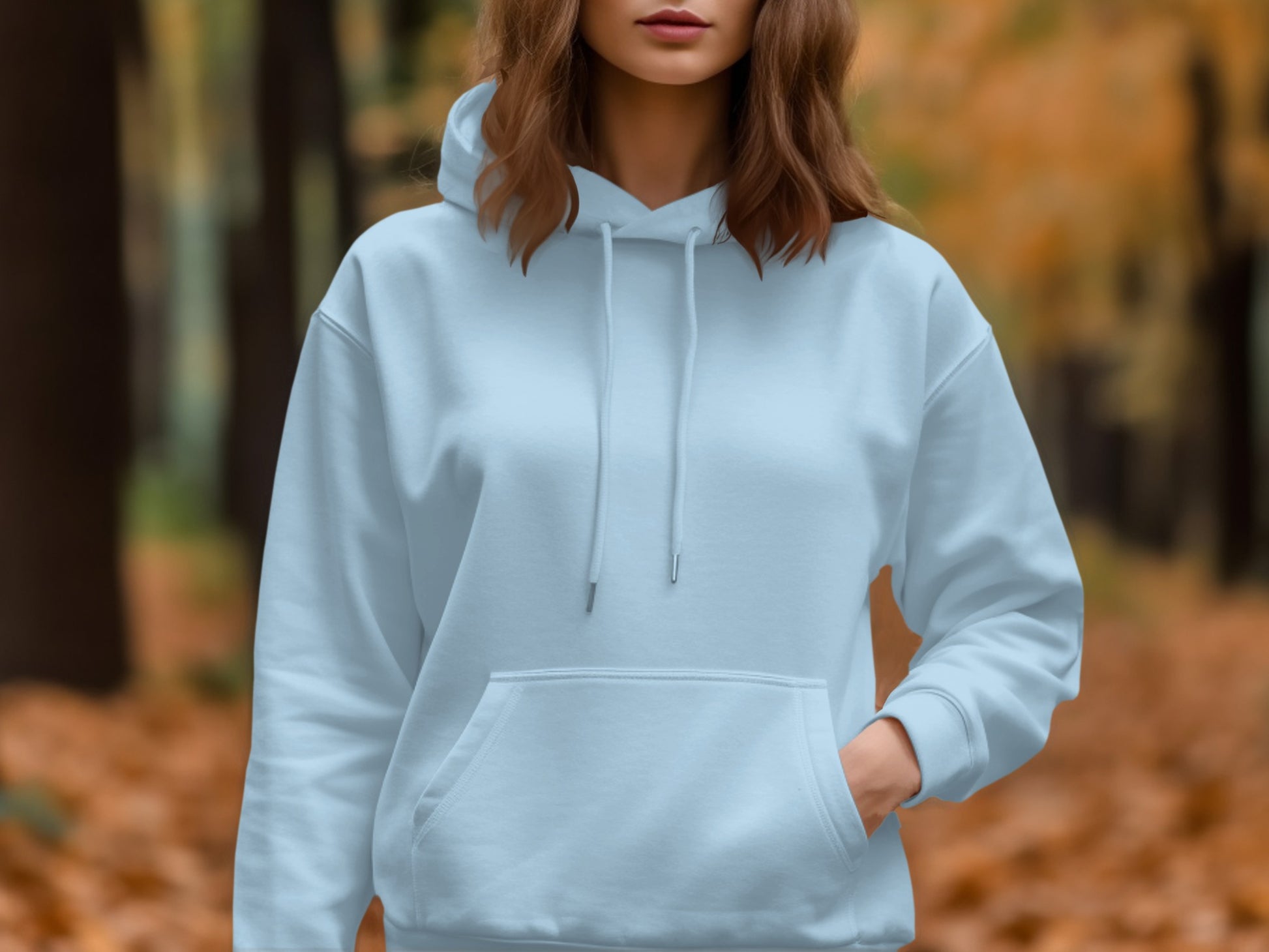 Cozy Light Blue Hoodie Perfect for Cool Weather