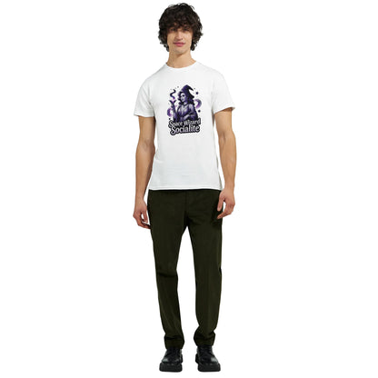 Space Wizard Socialite graphic design on a Heavyweight T-shirt