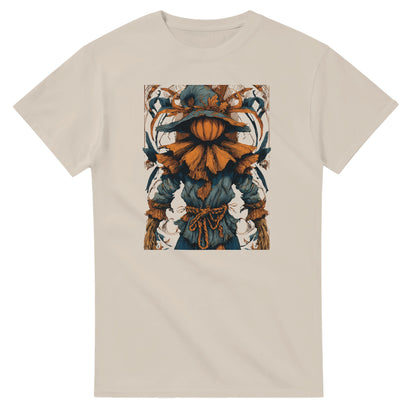 Autumn Harvest Scarecrow on a Heavyweight T-shirt