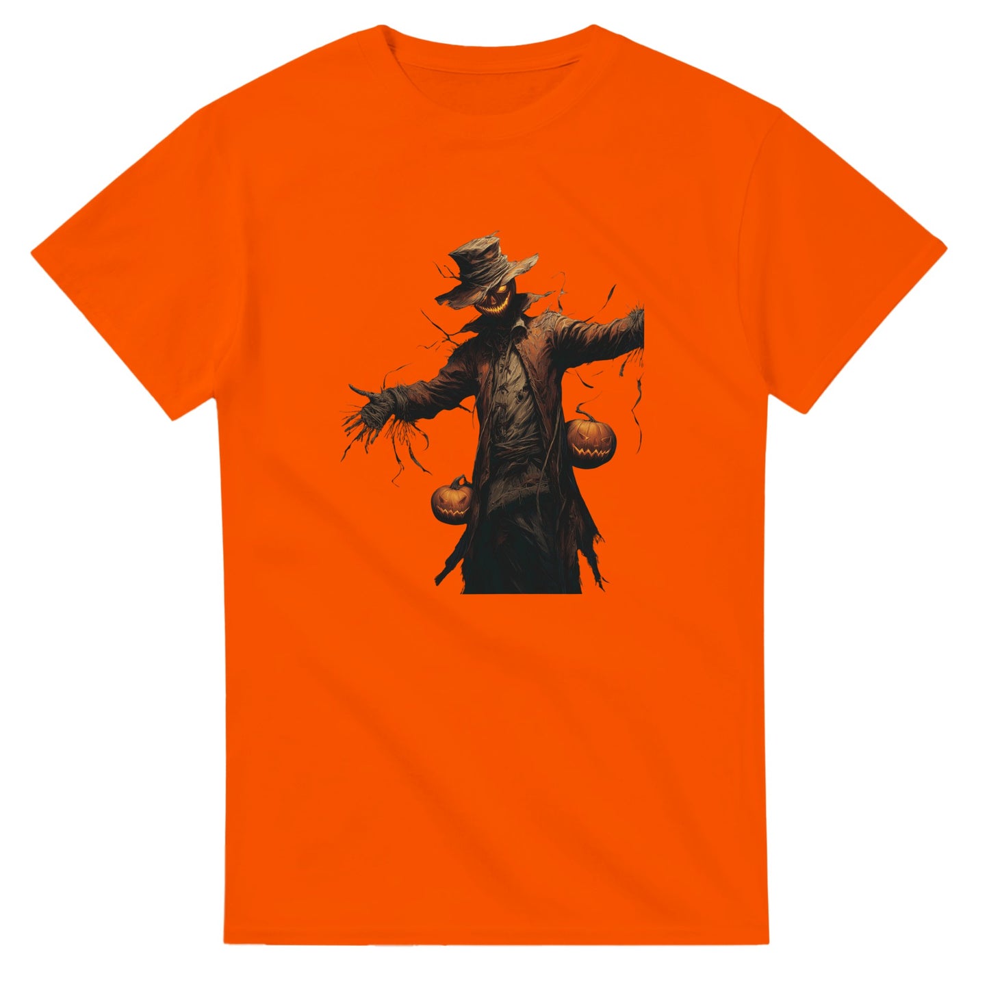 Ghoulish Glow Jack-O'-Lantern on a Heavyweight T-shirt