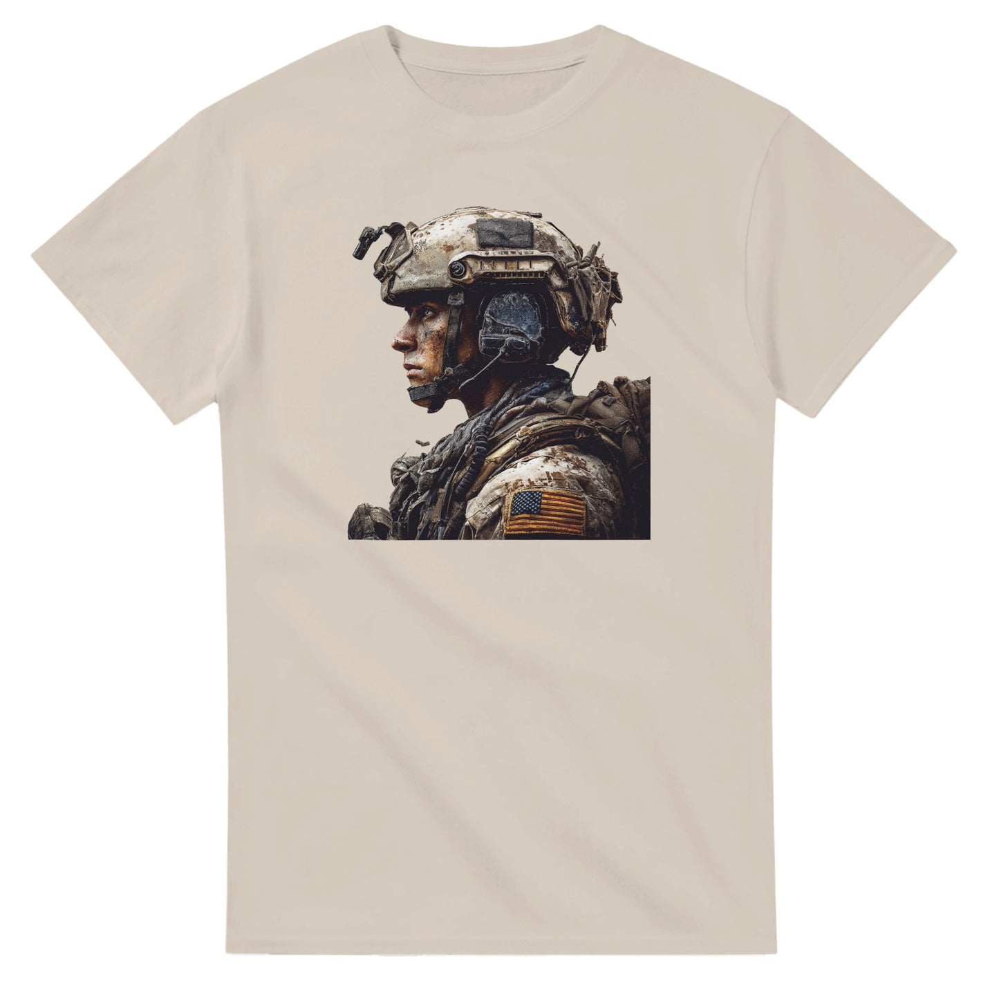 Rugged Patriot on a heavyweight t-shirt