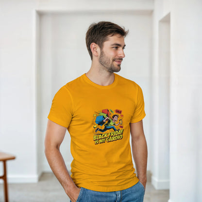 Black Friday is My Cardio heavyweight t-shirt mockup