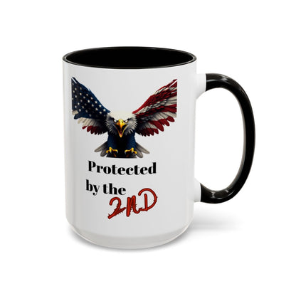 Patriotic Eagle Protected by the 2nd Amendment Mug