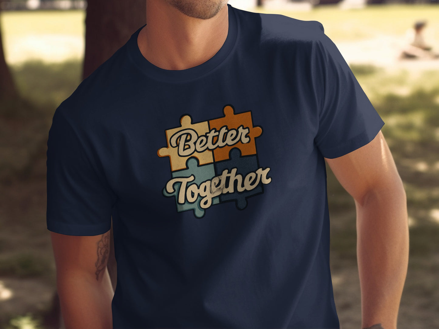 Better Together Puzzle Pieces Graphic T-Shirt