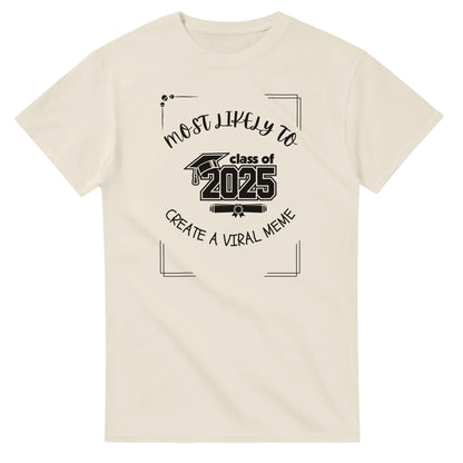 Most Likely To' high school design on a Heavyweight T-shirt 