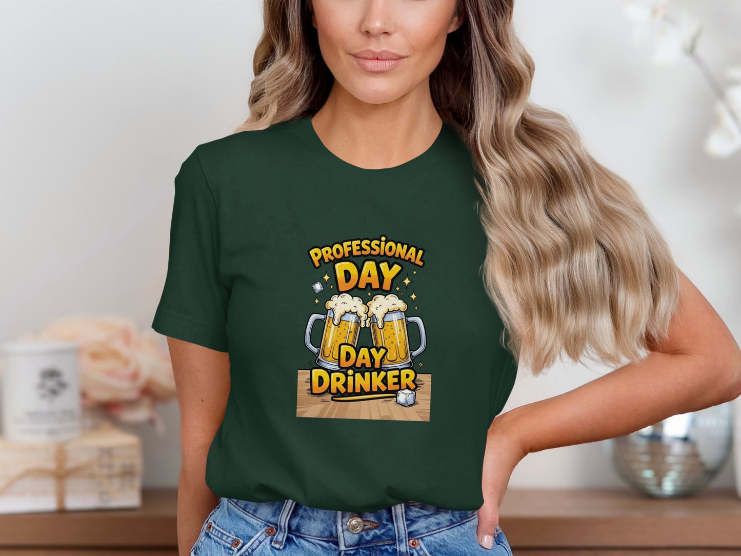 Professional Day Day Drinker Graphic T-Shirt