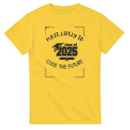 Most Likely To' high school design on a Heavyweight T-shirt 