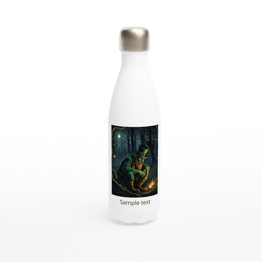 17oz stainless steel water bottle mischievous leprechaun personalized

