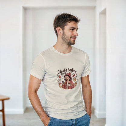Deals Before Decaf heavyweight t-shirt mockup