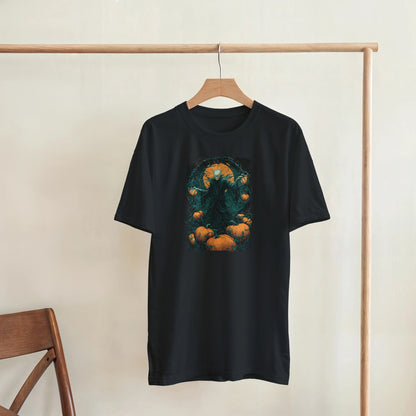 Spooky Pumpkin King on a Heavyweight T-shirt