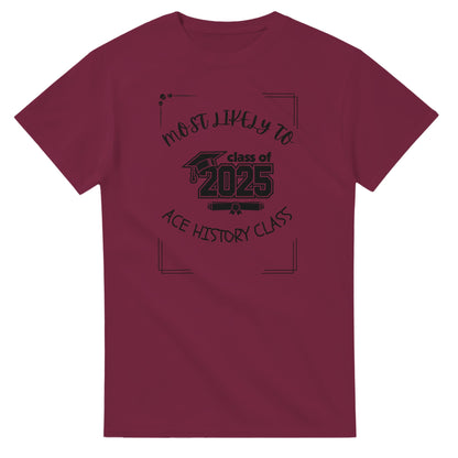 Most Likely To' high school design on a Heavyweight T-shirt 