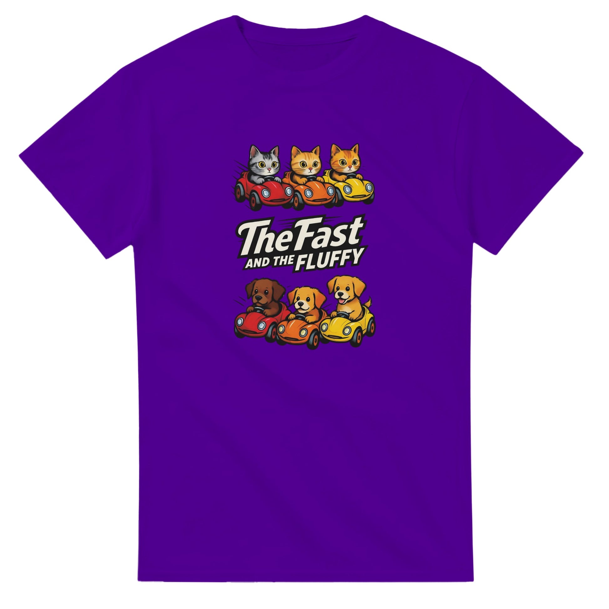 The Fast and The Fluffy graphic design on a Heavyweight T-shirt