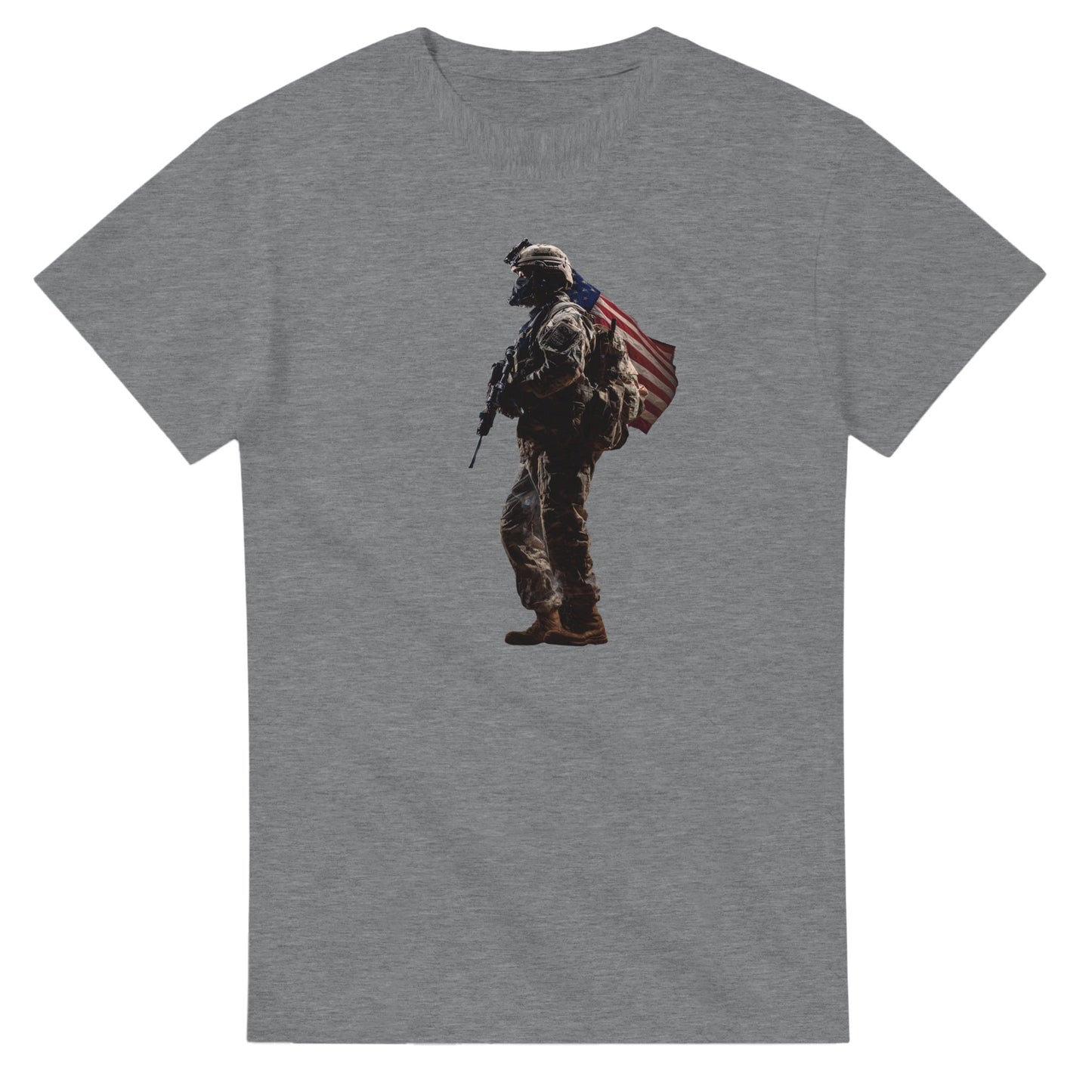 American Patriot on a heavyweight t-shirt