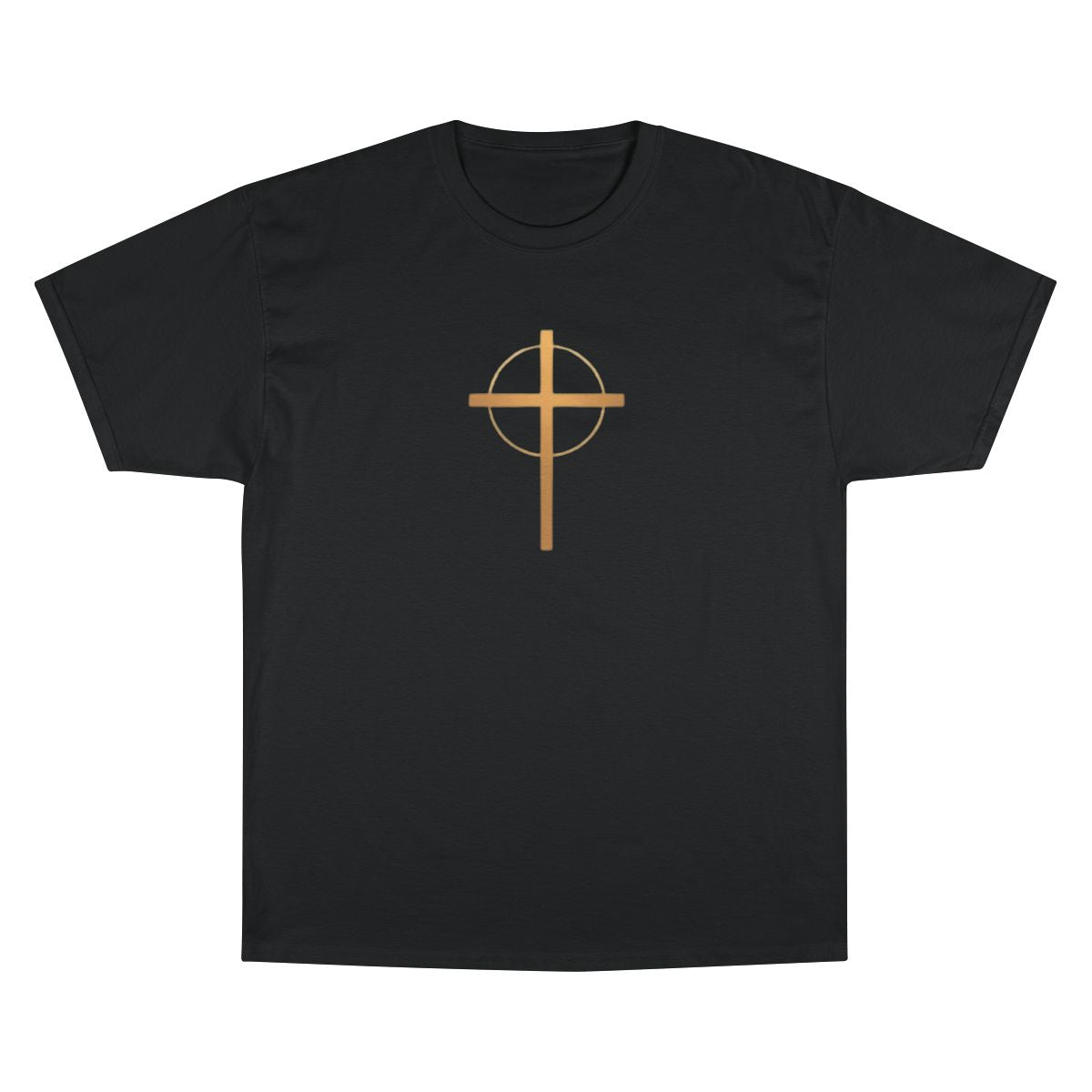 Black Gold Circle Cross Design Graphic product type