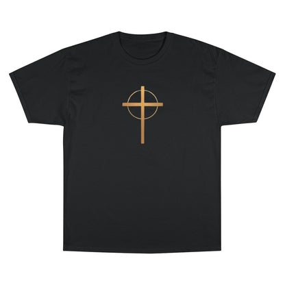 Black Gold Circle Cross Design Graphic product type