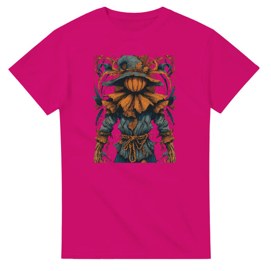 Autumn Harvest Scarecrow on a Heavyweight T-shirt