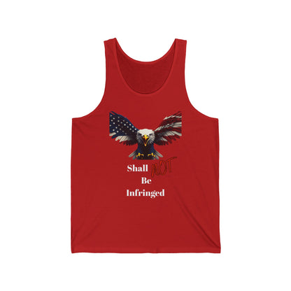 Shall Not Be Infringed Patriotic Eagle on a Premium Tank Top