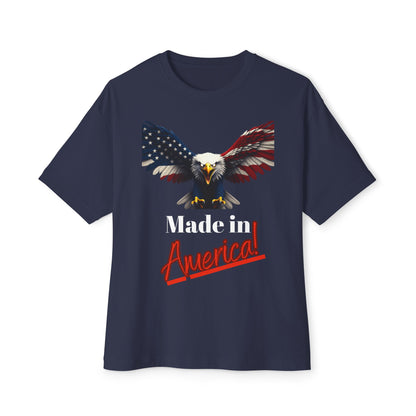 Made In America Patriotic Eagle on a Premium Tee