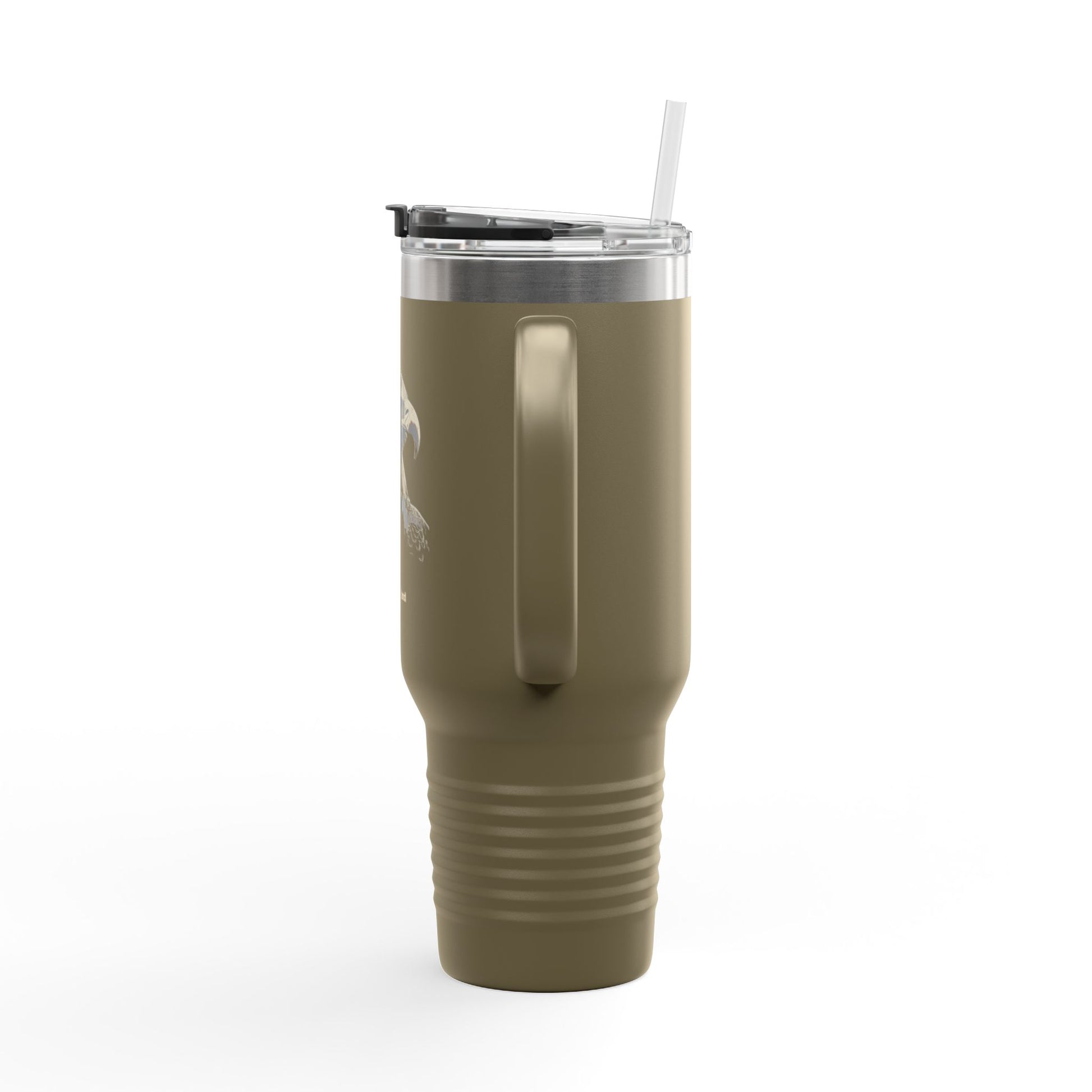 United We Stand text on the muted of a  40oz Insulated Travel Mug