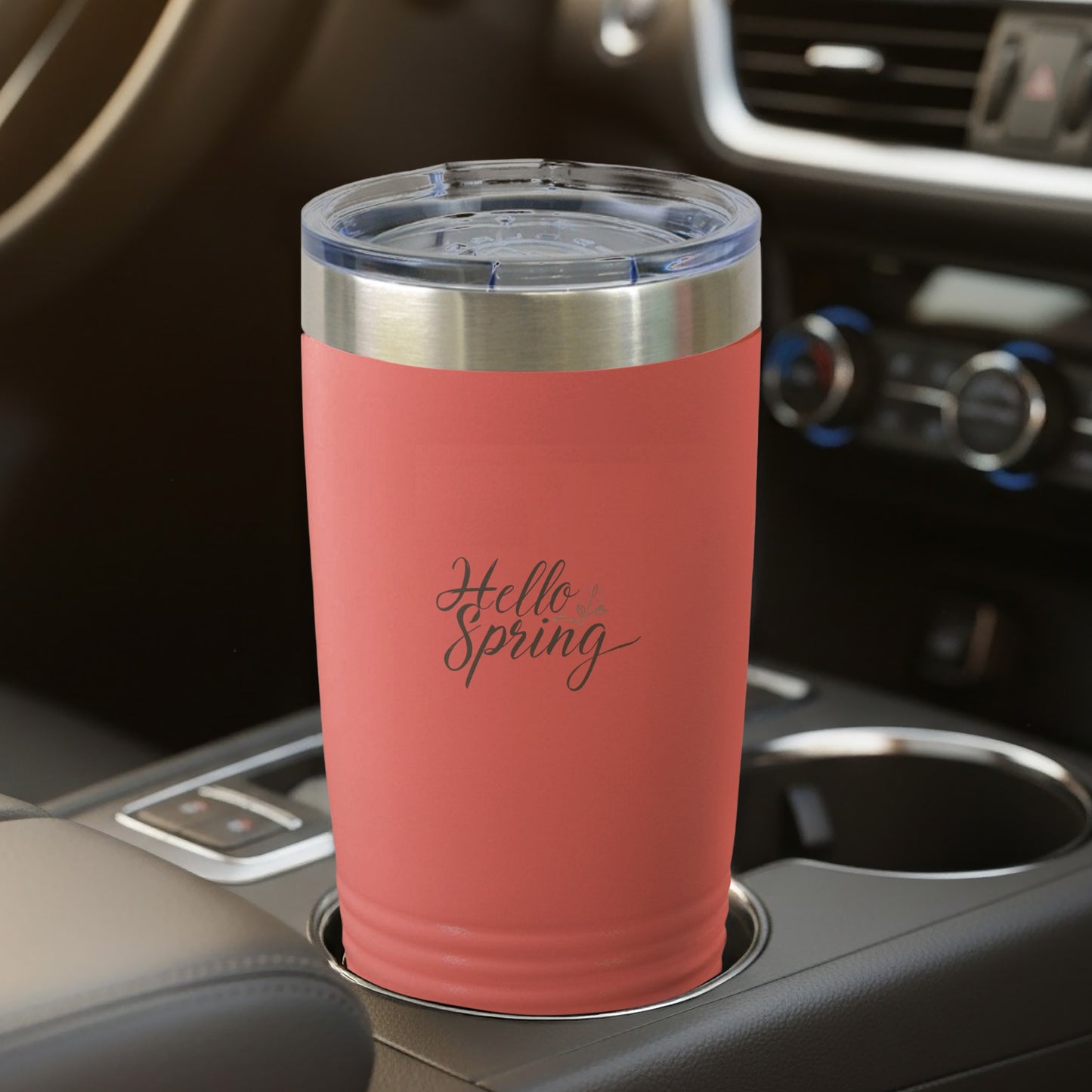 Hello Spring Travel Tumbler Perfect for On-the-Go