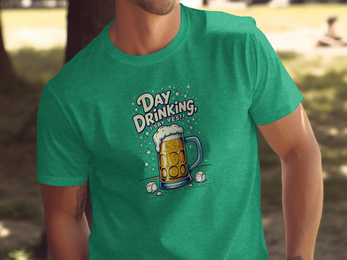 Day Drinking I Say Yes Creative Graphic T-Shirt