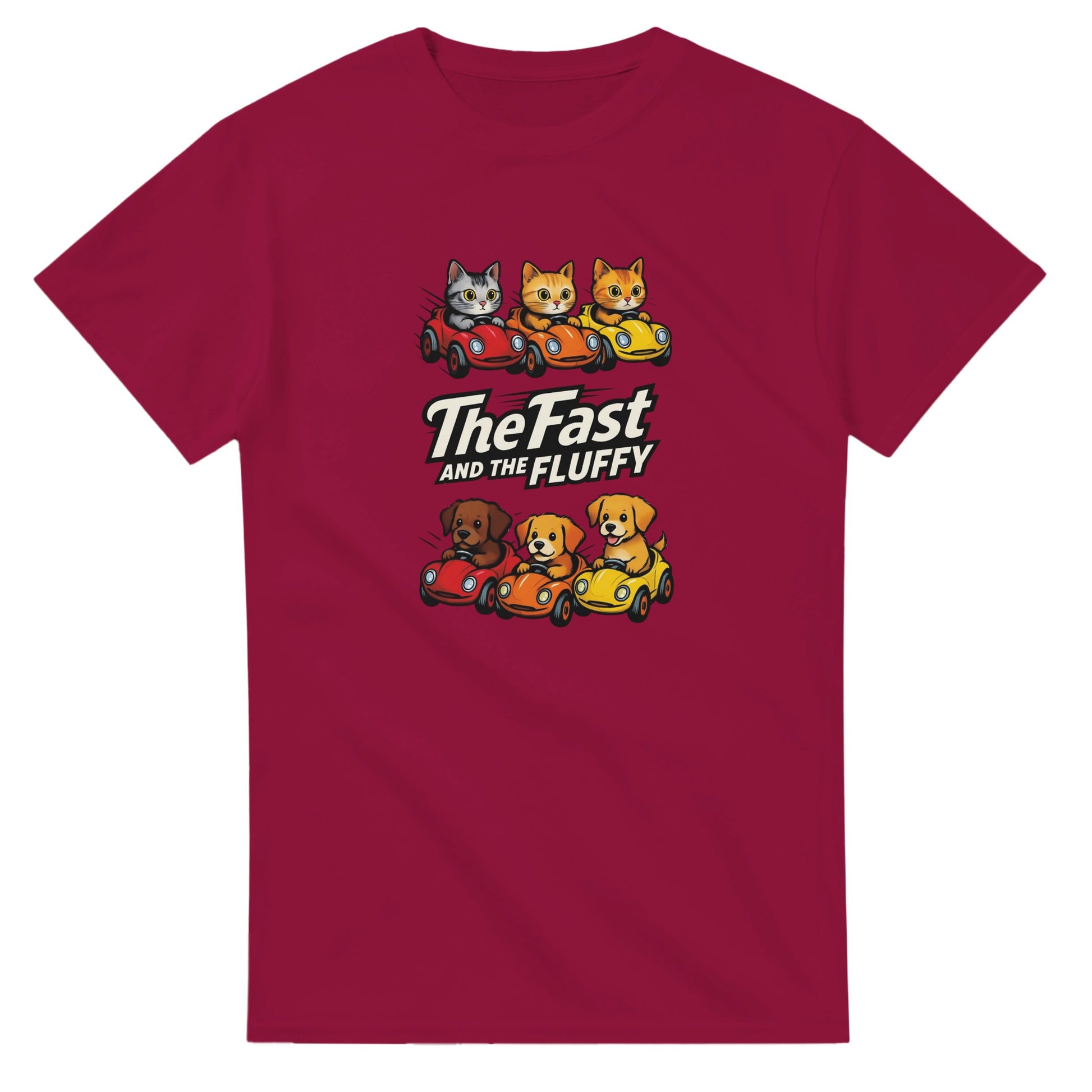 The Fast and The Fluffy graphic design on a Heavyweight T-shirt