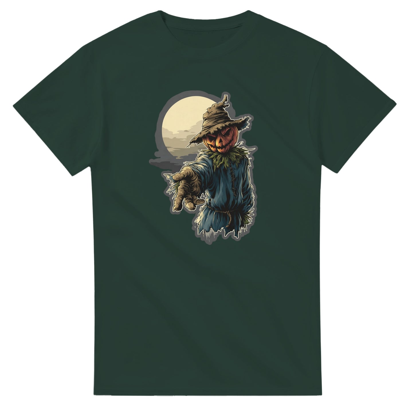 Ghoulishly Good Pumpkin Scarecrow on a Heavyweight T-shirt