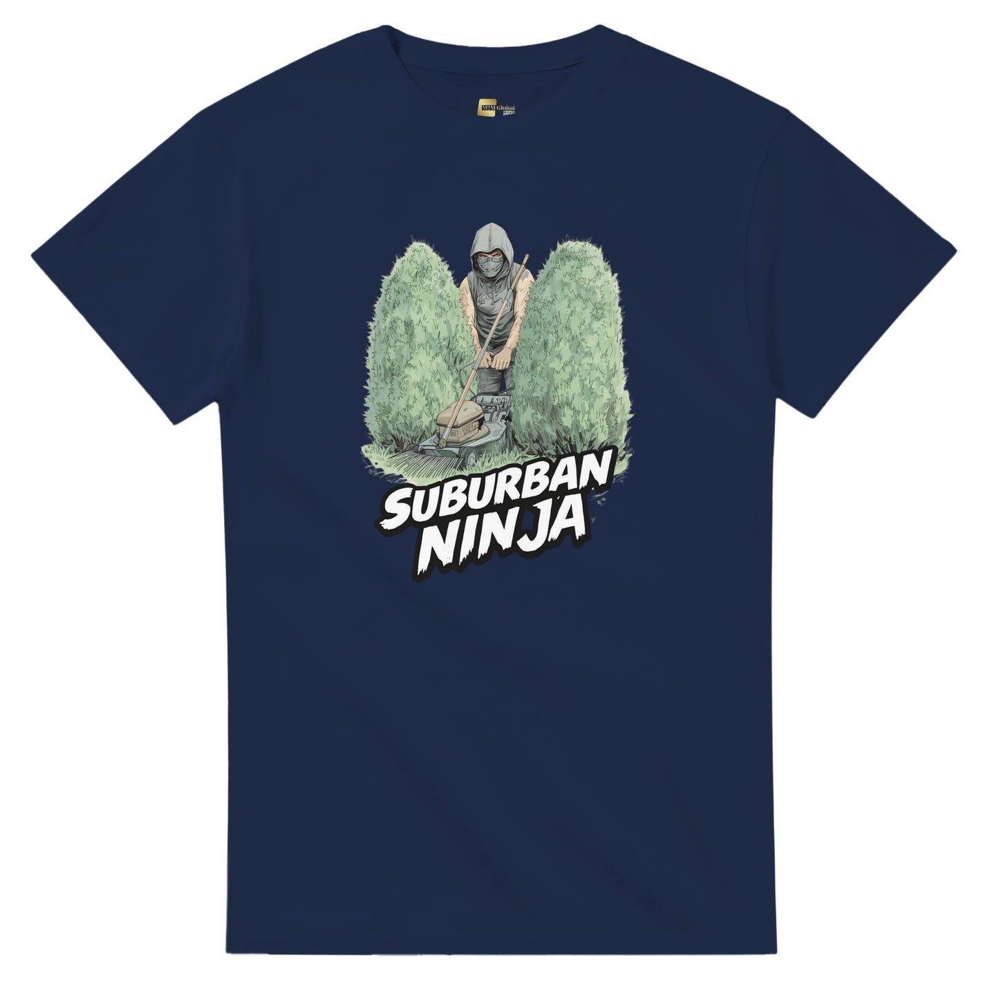 Suburban Ninja graphic design on a Heavyweight T-shirt