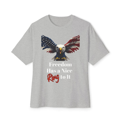 Freedom Has A Nice Ring To It Patriotic Eagle on a Premium Tee