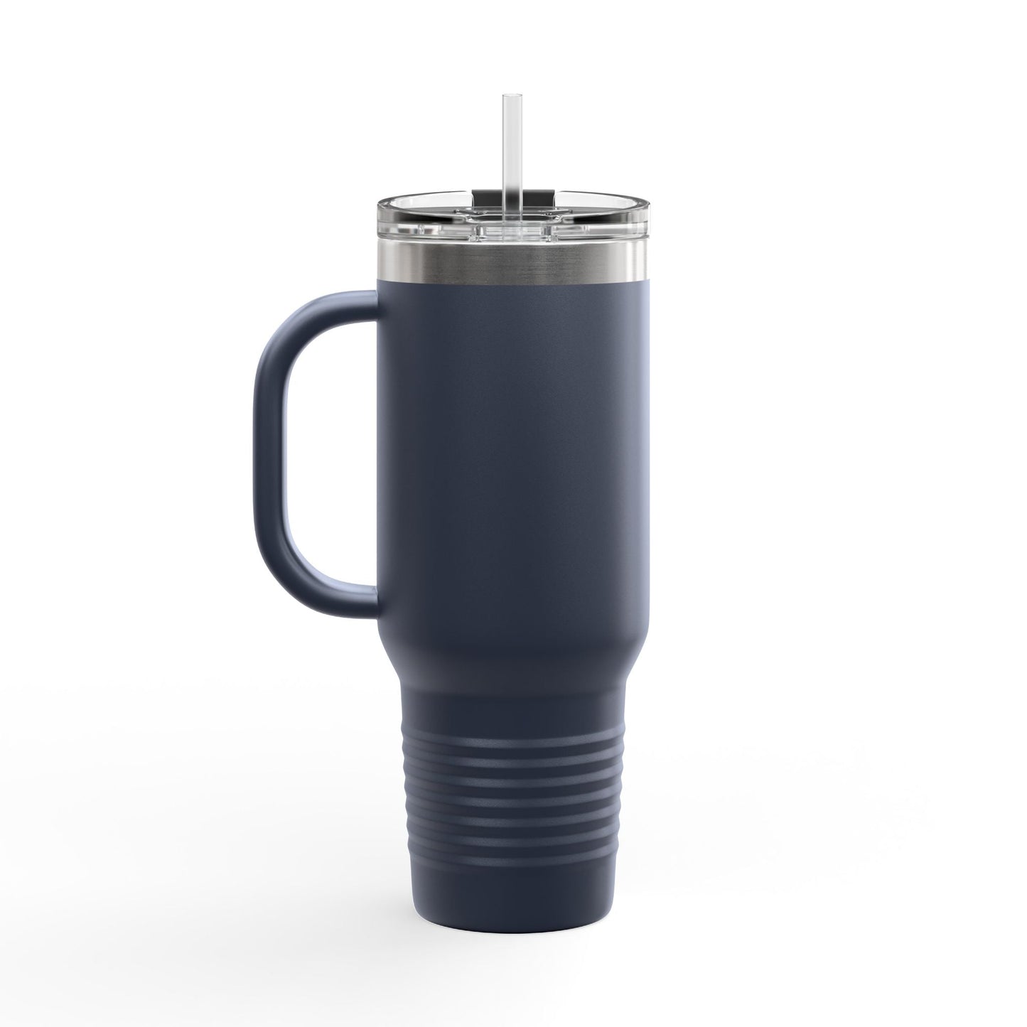 Built of Freedom text on the top of a  40oz Insulated Travel Mug