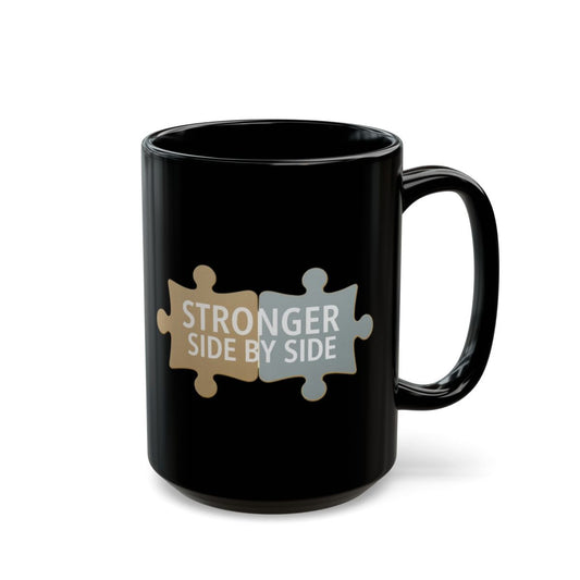 Stronger Side by Side Puzzle Design Mug