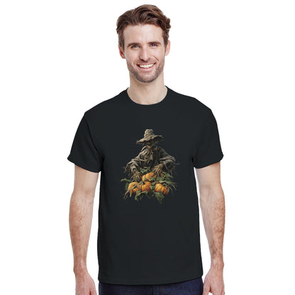 Harvest Scarecrow on a Heavyweight T-shirt