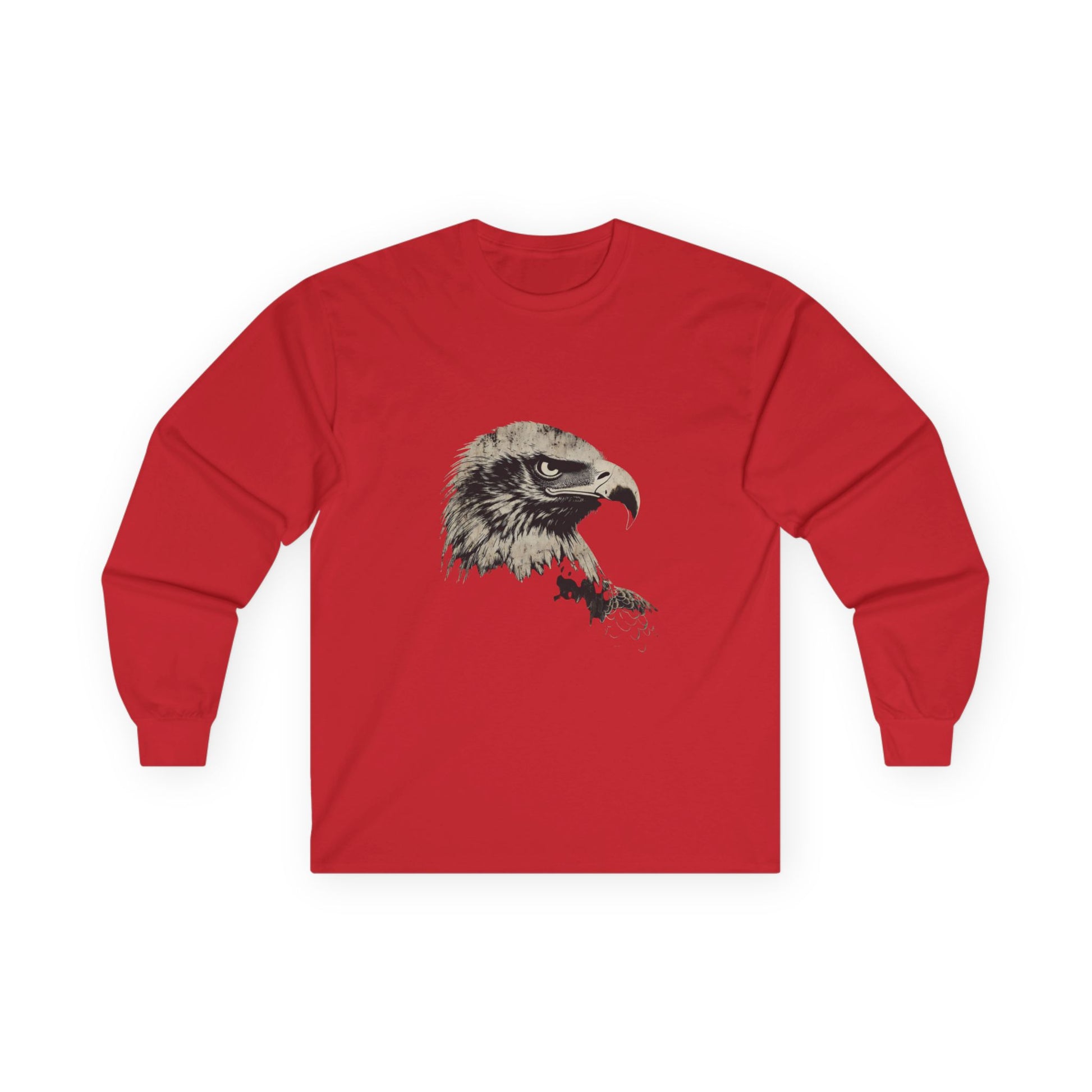 Heritage Eagle Head on a Long-Sleeve Tee