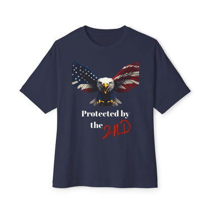 Protected By The 2nd Patriotic Eagle on a Premium Tee