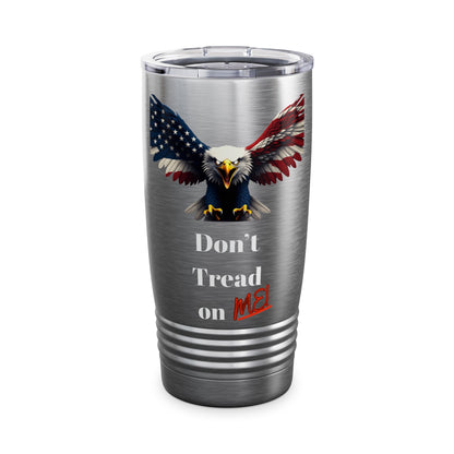 Don't Tread On Me Patriotic Eagle on a 20oz Insulated Tumbler